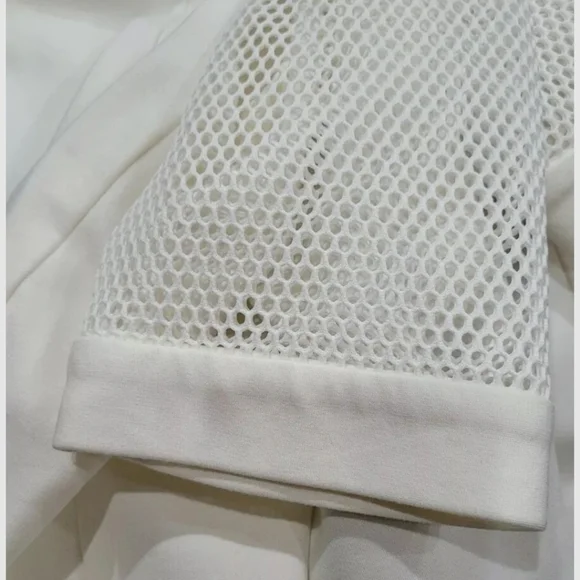 Nine West White Cardigan Short Sleeve Jacket Women's Sz 8 - Picture 12 of 13